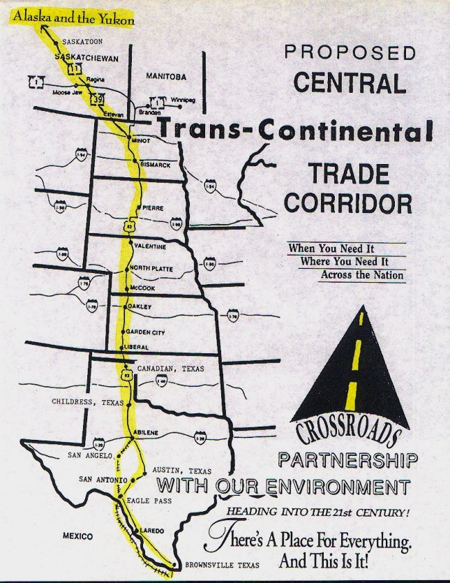 NAFT Trade corridor high speed rail map